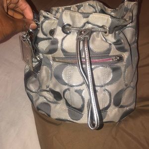Drawstring Coach Handbag